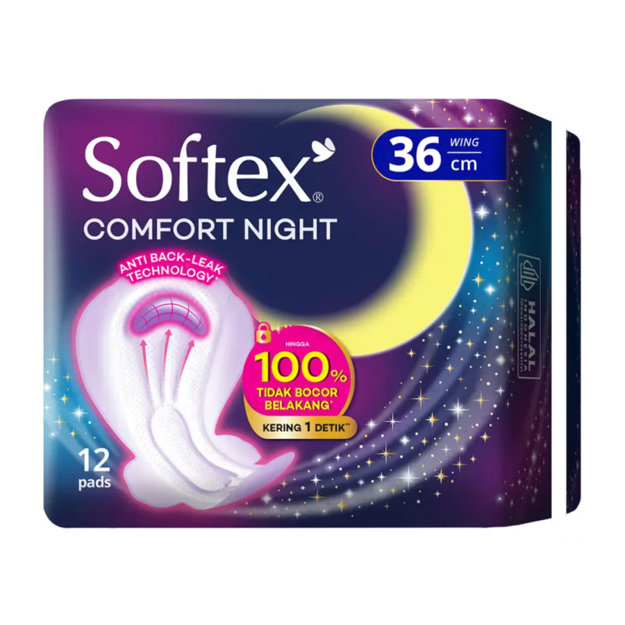 Softex Comfort Night 36 cm 12 pads